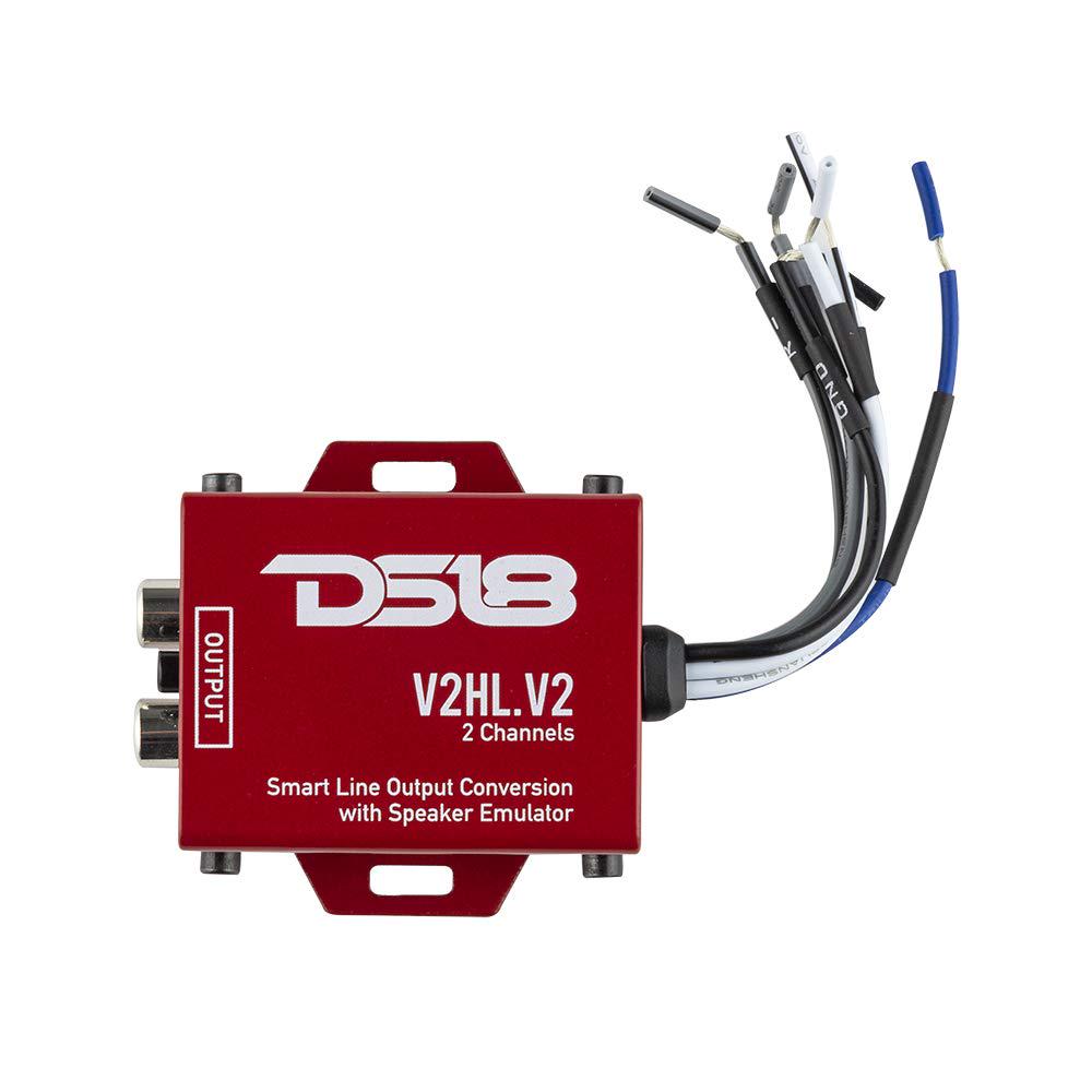 DS18, DS18 V2HL.V2 Hi/Lo Converter 2-Channel with Speaker Emulator - High-Level Speaker Signal to Low-Level