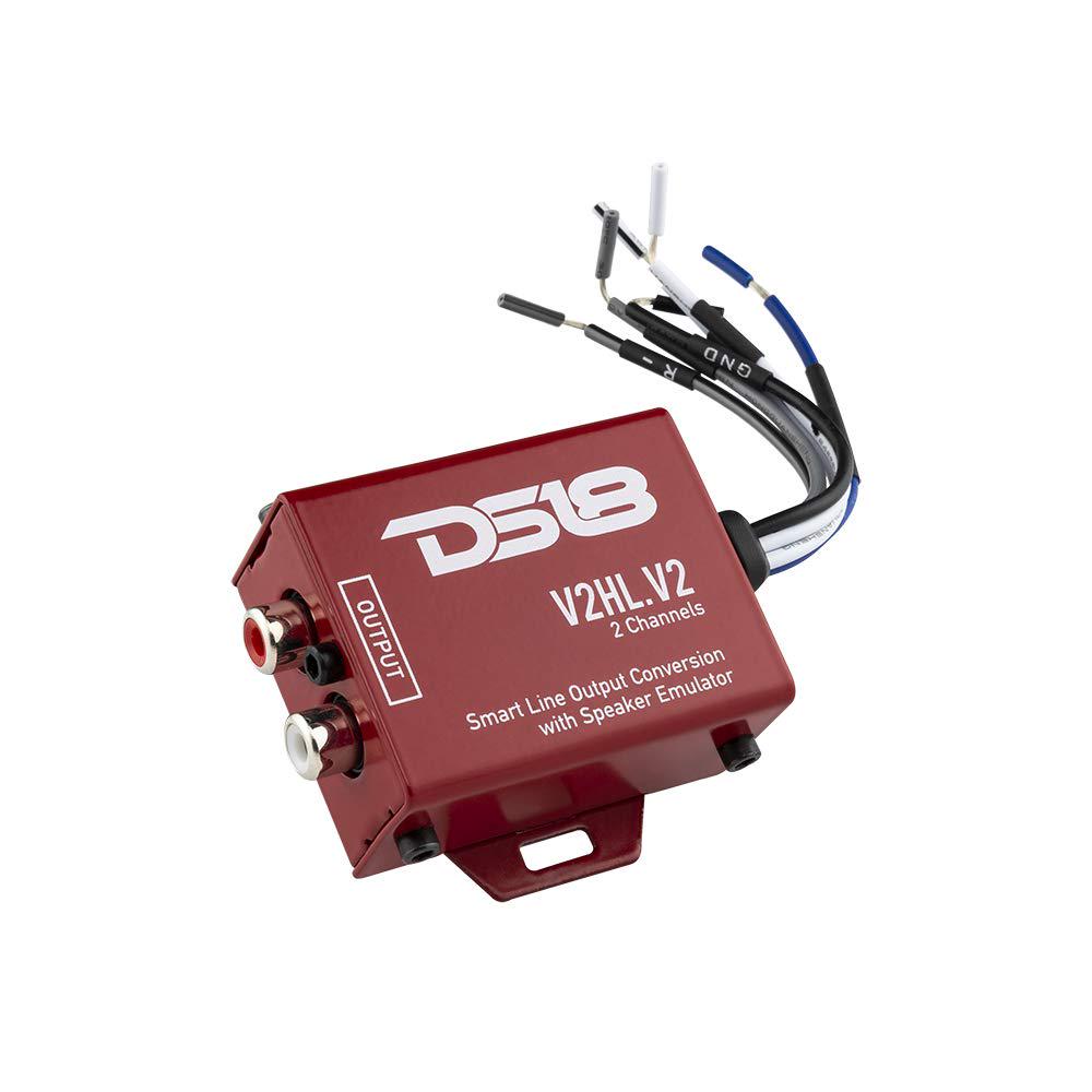 DS18, DS18 V2HL.V2 Hi/Lo Converter 2-Channel with Speaker Emulator - High-Level Speaker Signal to Low-Level