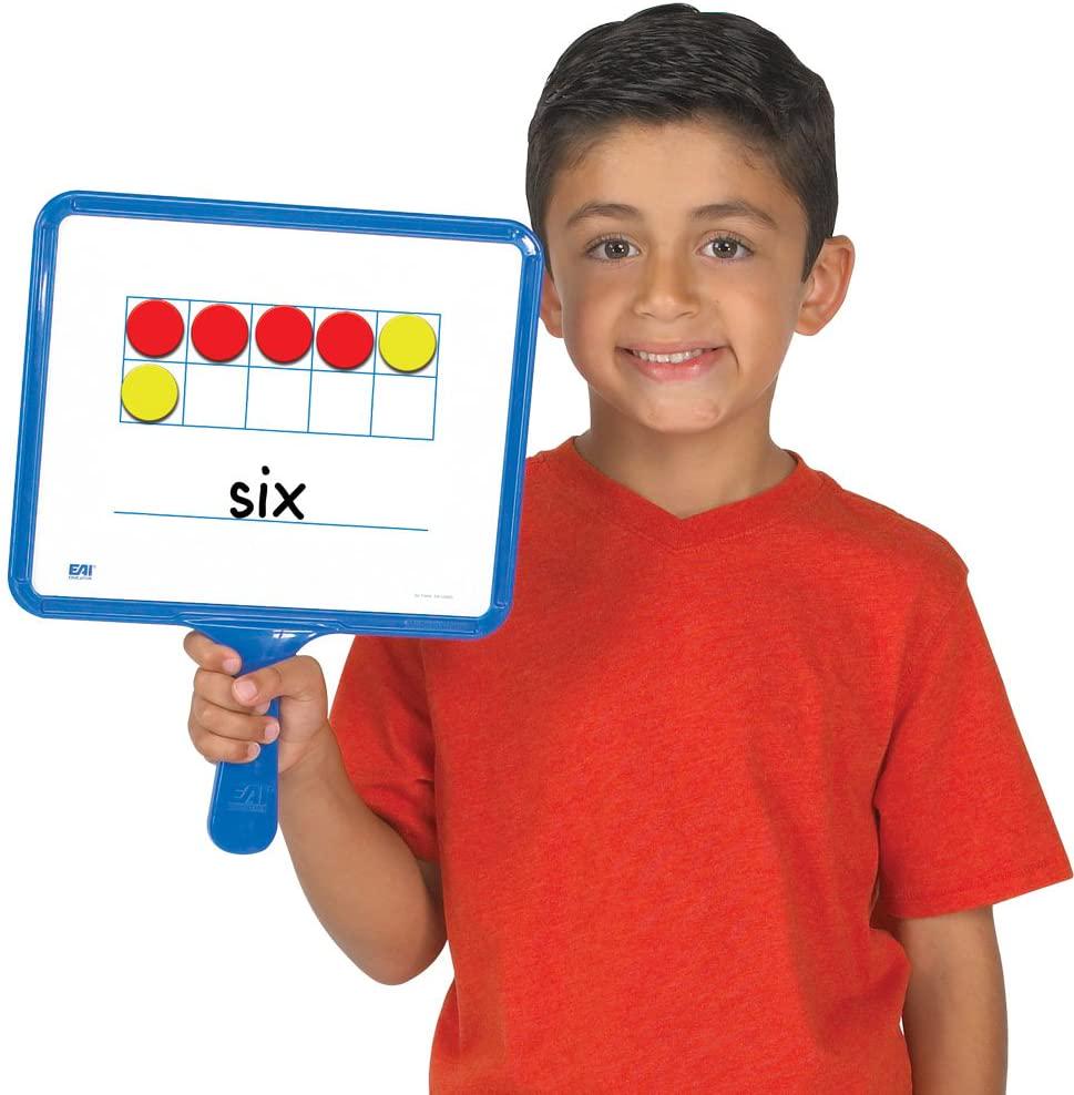 EAI Education, EAI Education Magnetic Ten Frame and Part-Part-Whole Dry-Erase Paddles: Set of 5