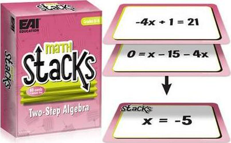 EAI Education, EAI Education Math Stacks Two- Step Algebra Game: Grades 6-8