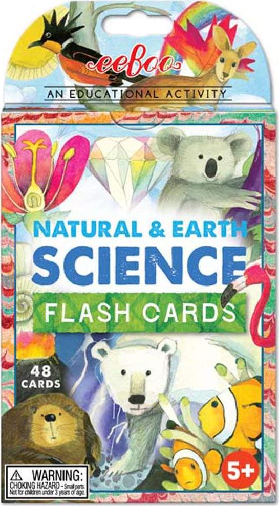 eeBoo, EEBOO Natural Science Flash Cards, 1 EA