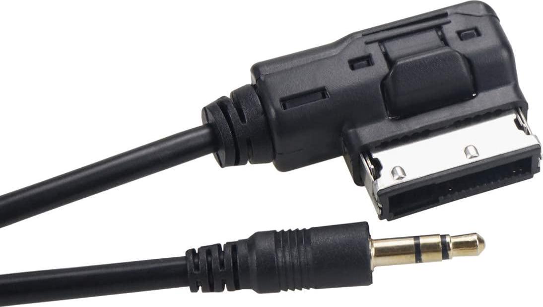 ELONN, ELONN 3.5mm Jack AMI MDI MMI Cable Adaptor for VW/Audi Connecting Car to Cellphone MP3 iPod - 2M Length