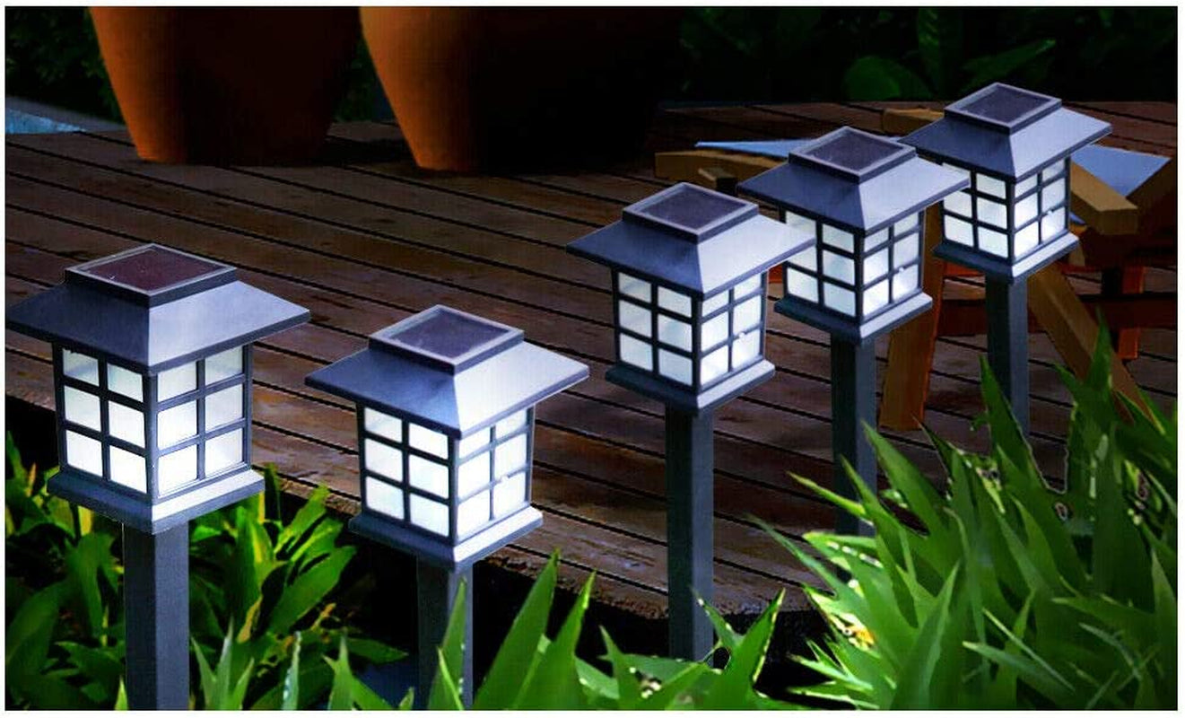 EMITTO, EMITTO 12X LED Solar Power Garden Landscape Path Lawn Lights Yard Lamp Outdoor