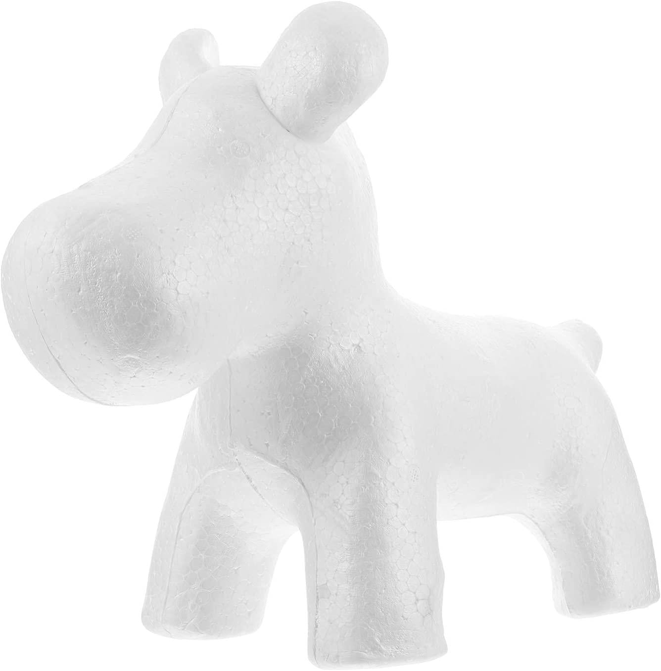 EXCEART, EXCEART Styrofoam Polystyrene Modelling Foam Polystyrene Dog Shapes White Craft Foam Balls for DIY Rose Puppy Flower Decor Christmas Centerpiece Craft Art Supplies