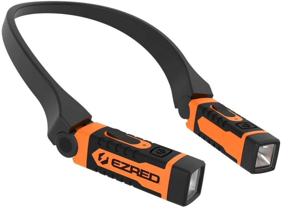 EZRED, EZRED NK15-OR ANYWEAR Rechargeable Neck Light for Hands-Free Lighting, Orange