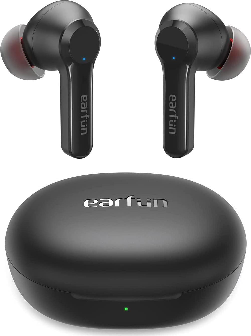 EarFun, EarFun Air Pro 2 Hybrid Active Noise Cancelling Wireless Earphones, Bluetooth 5.2 Headphones with Mics, in-Ear Detection, Ambient Mode, 34H Playtime Wireless Charging, Volume Control