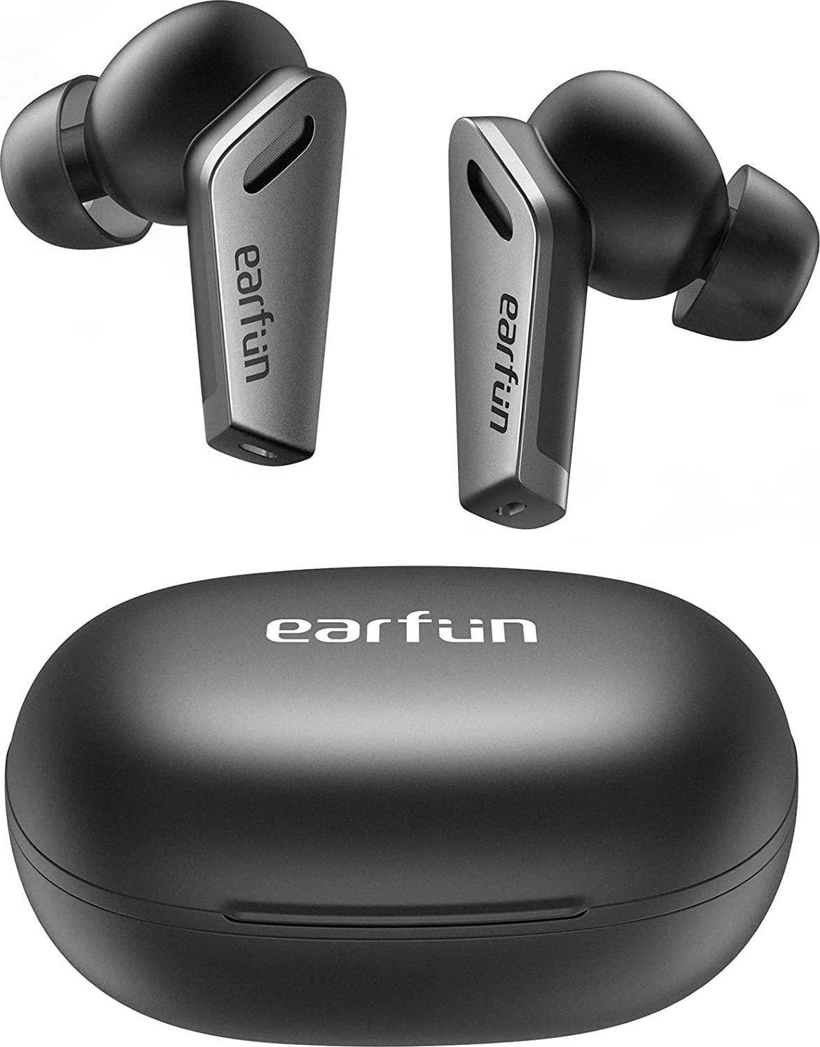 EarFun, EarFun Air Pro Wireless Earbuds Active Noise Cancelling, Bluetooth 5 Earbuds with 6 Mics ENC, Stereo Deep Bass, 32H Play Time with USB-C, in-Ear Detection Headphones IPX5 Waterproof