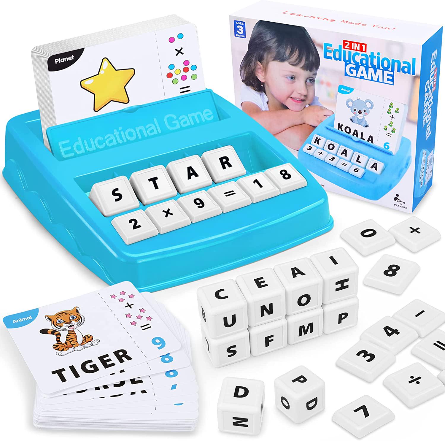Toyk, Educational Matching Letter Game, Sight Word Games, Interactive Game Toys. for Kids Toys Educational Learning Toys for Boys Girls Birthday Party Gifts for 3 4 5 6 Year Olds