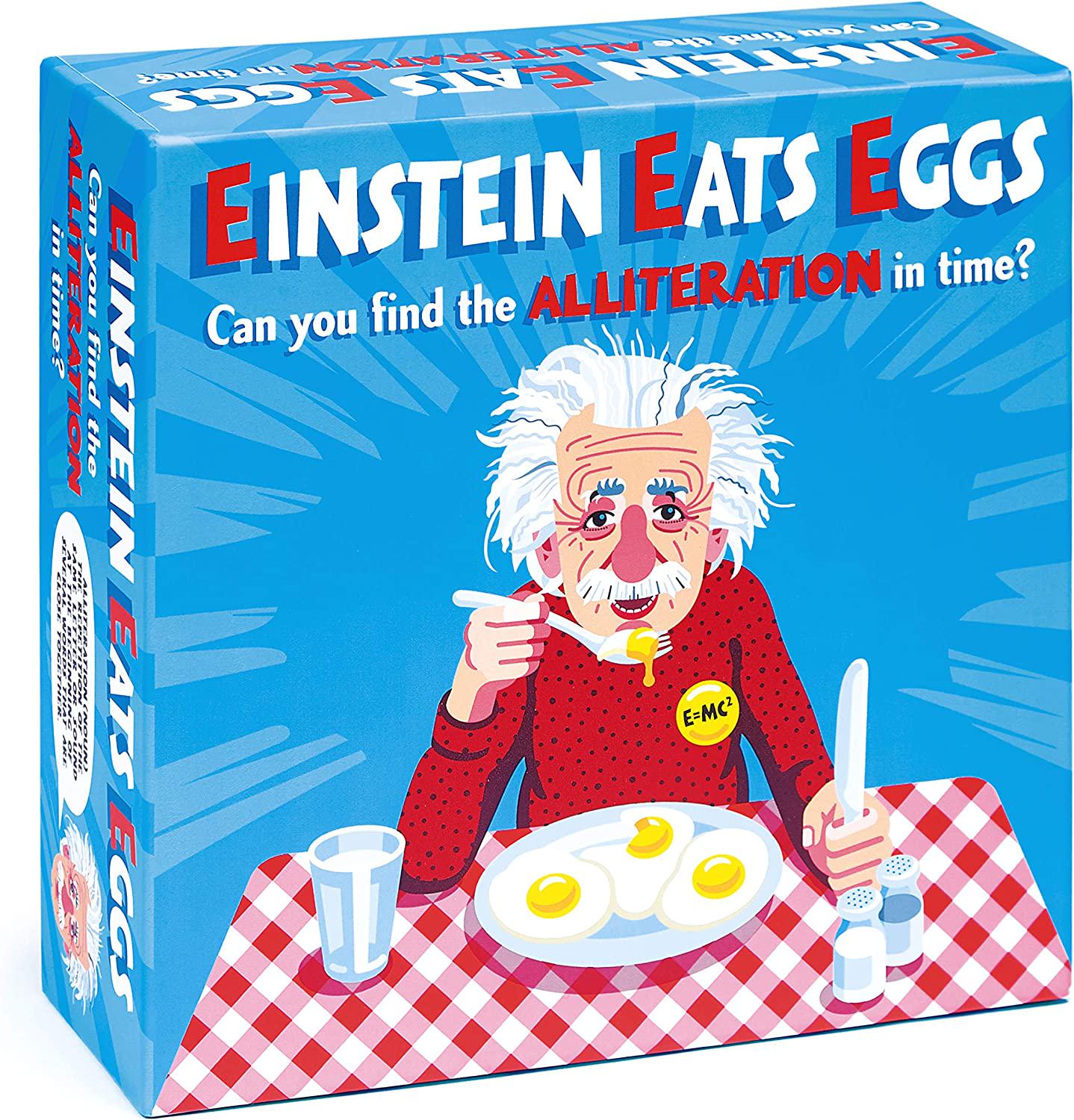 Clarendon Games, Einstein Eats Eggs: The Hilarious Fast-Talking Charades Game of Quick Minds and Mouths that Gets the Whole Family Laughing Party Games for Adults, Teens, Kids.