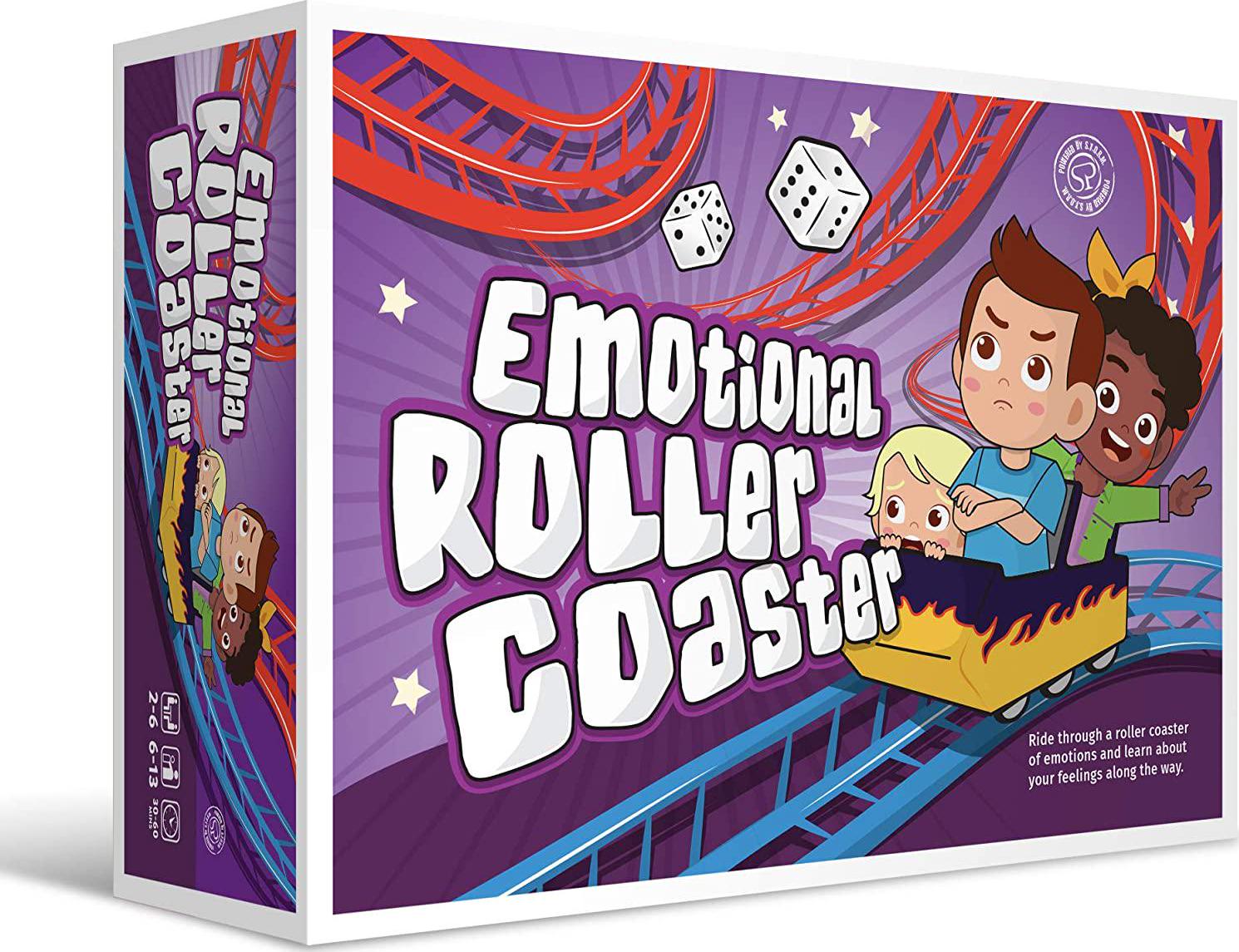 S.T.O.R.M., Emotional Rollercoaster | Anger Management Board Game for Kids and Families | Therapy Learning Resources | Anger Control Card Game | Emotion Board Games Games for Kids Ages 4-8 -12 | Social Emotional