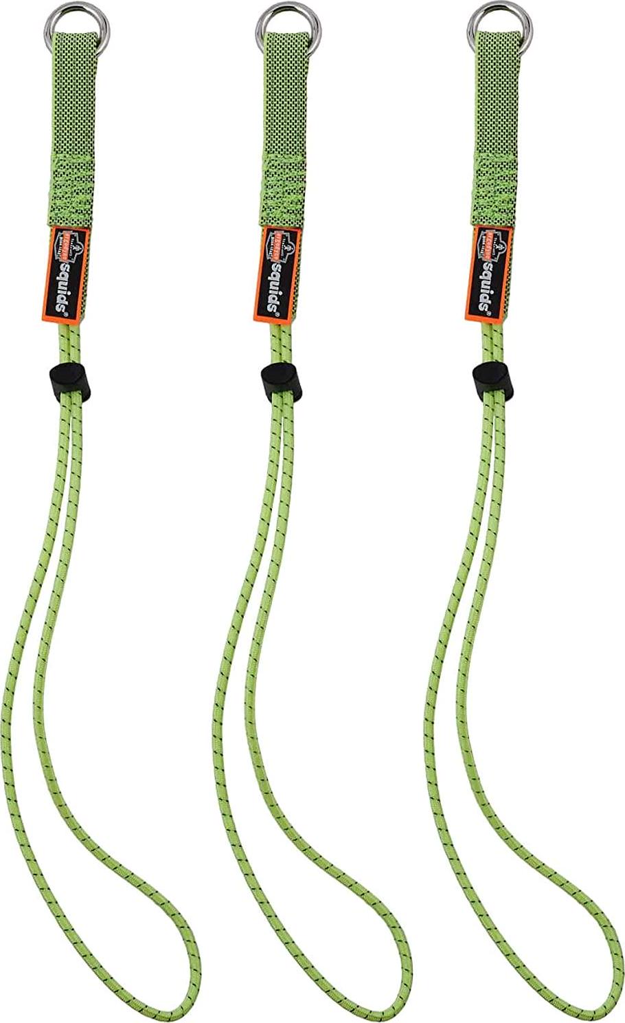 Ergodyne, Ergodyne Squids 3703EXT Elastic Loop Tool Tails Extension, 15-Pound, 18-Inch, Lime
