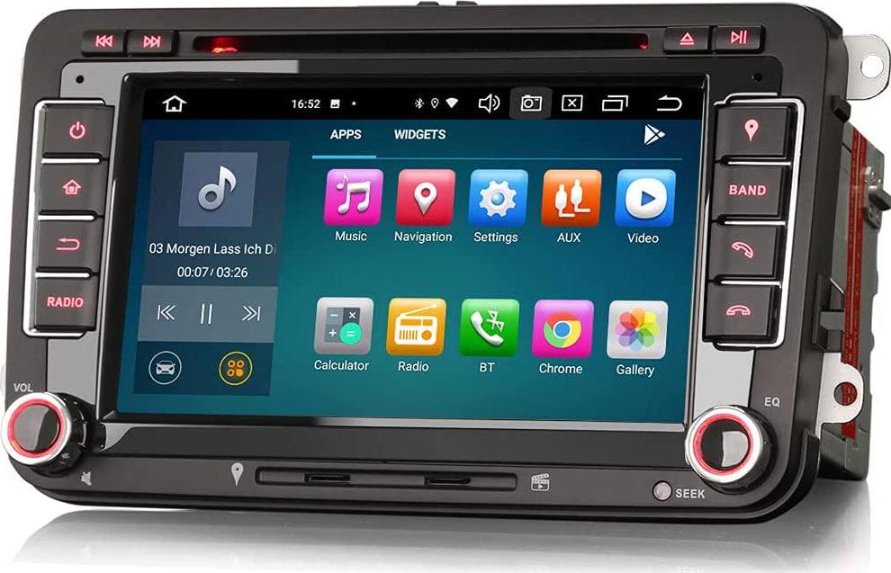 erisin, Erisin 7 Android 10.0 8-Core 4GB+64GB Car Stereo Sat Nav For VW Polo Passat Golf Jetta Caddy EOS Seat Leon Skoda CarPlay Android Auto DSP DAB+ Bluetooth GPS OPS WIFI 4G OBD2 DVR DTV SWC DVD Head Unit