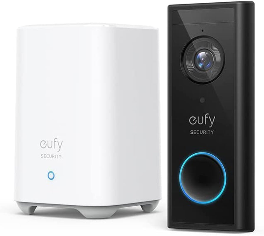 Eufy, Eufy E8210CW1 Video Doorbell Video Doorbell 2K (Battery) plus Home Base 2