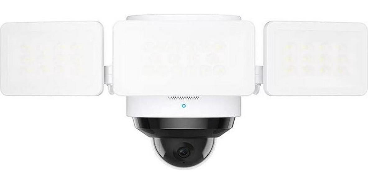 Eufy, Eufy Security Floodlight Pro 2K, 360-Degree Pan and Tilt Coverage, 2K Full HD, Smart Lighting, Weatherproof, On-Device AI, No Monthly Fee White T8423C21