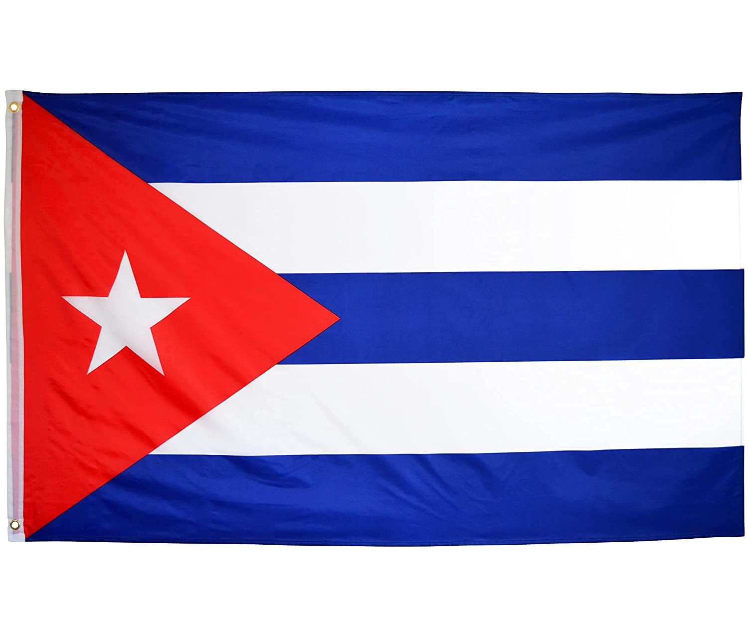 Eugenys, Eugenys Cuba Flag 3X5 Foot - Cuban National Flag Polyester -Bright Vivid Colors, Double Stitched, Durable Brass Grommets - Perfect Cuban Flags for Indoor / Outdoor