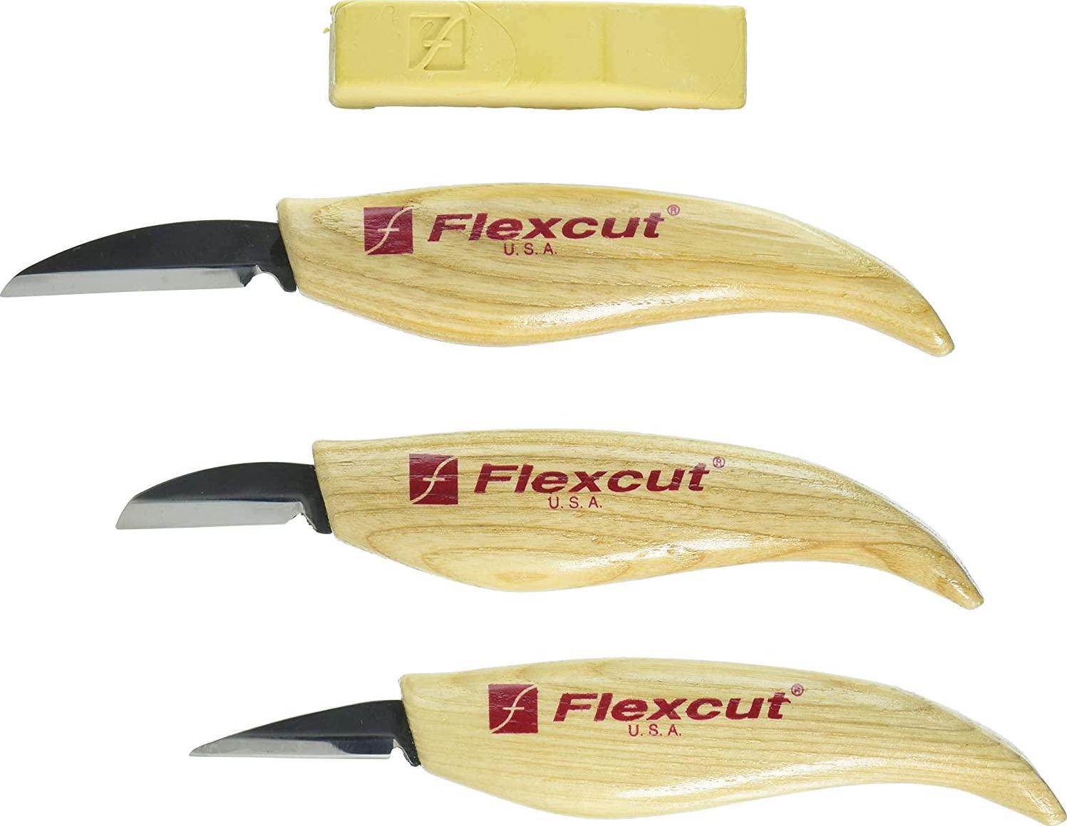 FLEXCUT, FLEXCUT KN500 Wood-Carving-Tools, Light Brown