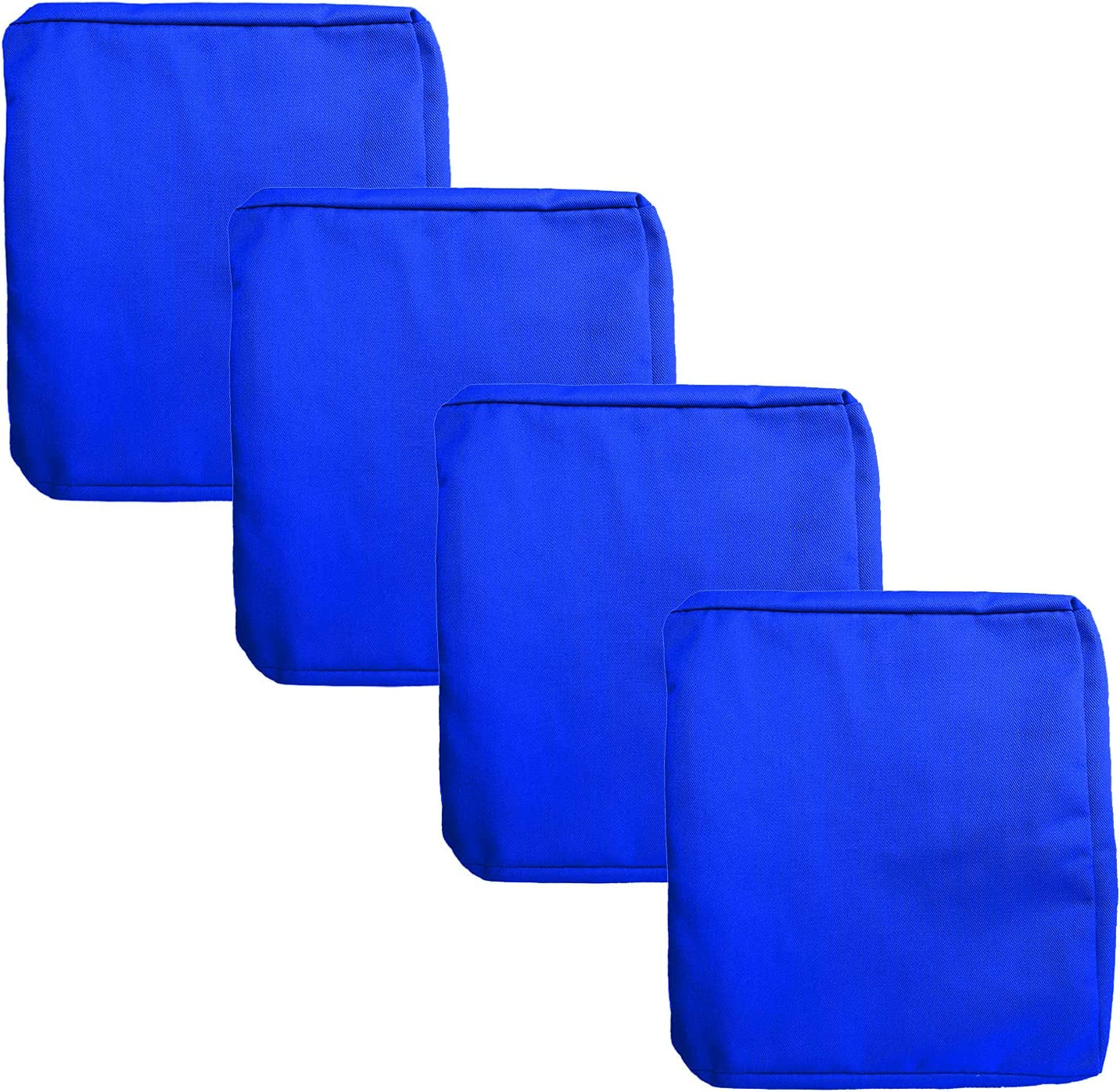 FLYMEI, FLYMEI Outdoor Cushion Cover Replacement, Patio Lovesest Cushion Covers Only, Water Resistant Patio Cushion Cover (18'' X 16'' X 4'' 4Pack, Royal Blue)