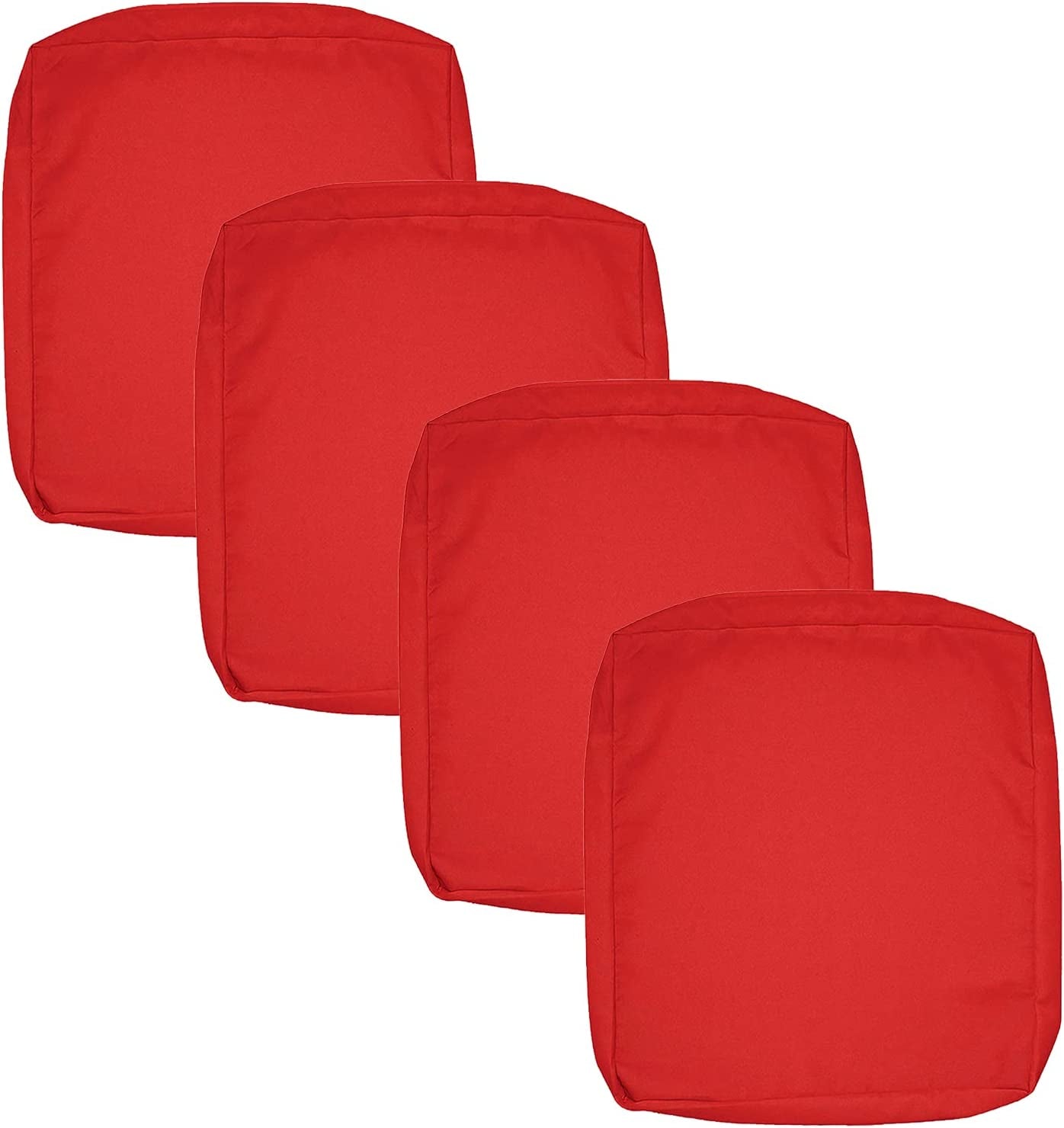 FLYMEI, FLYMEI Outdoor Replacement Cushion Covers, Patio Loveseat Cushion Covers, Water Resistant Patio Cushion Covers 24'' X 24'' X 4'', Red Outdoor Christmas Decorations