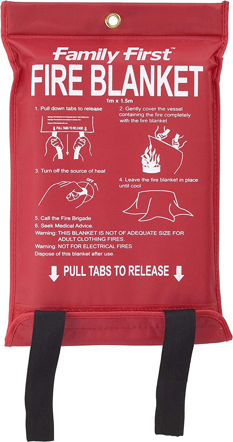 Family First, Family First Fire Blanket Large 1.5M, Red (FFB1015)