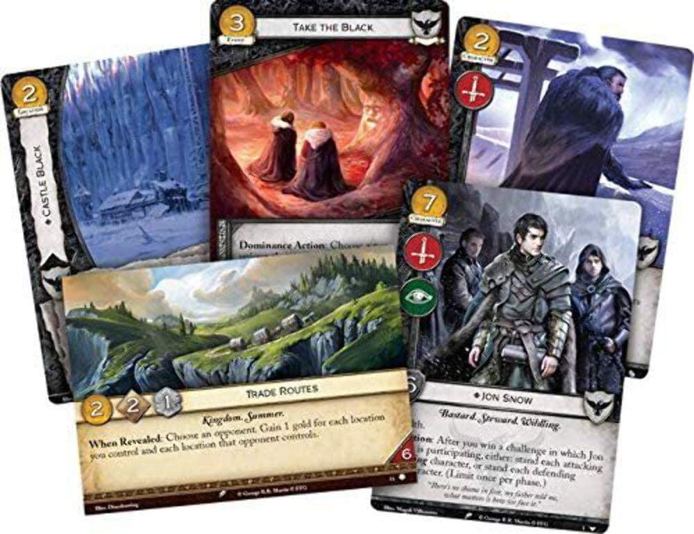 Fantasy Flight Games, Fantasy Flight Games Current Edition A Game of Thrones Lcg Nights Watch Intro Deck Board Game