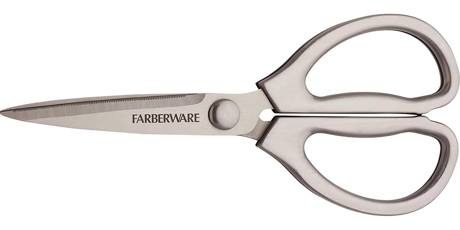 Farberware, Farberware 5210607 Stamped Stainless Steel Kitchen Shear, 8.2 x 3.5 x 0.5 inches, Silver