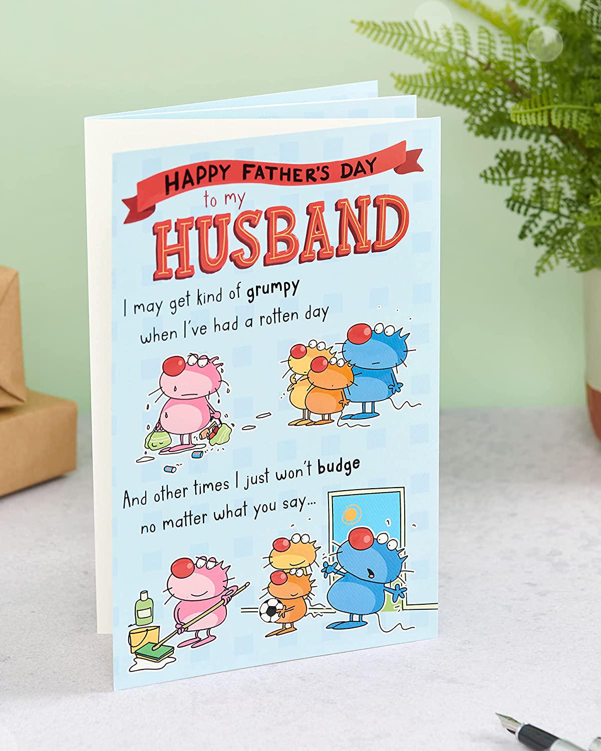 UK Greetings, Father's Day Card - To My Husband Father's Day Card - Funny Father's Day Card - Joke Father's Day Card - Father's Day Card foe Husband