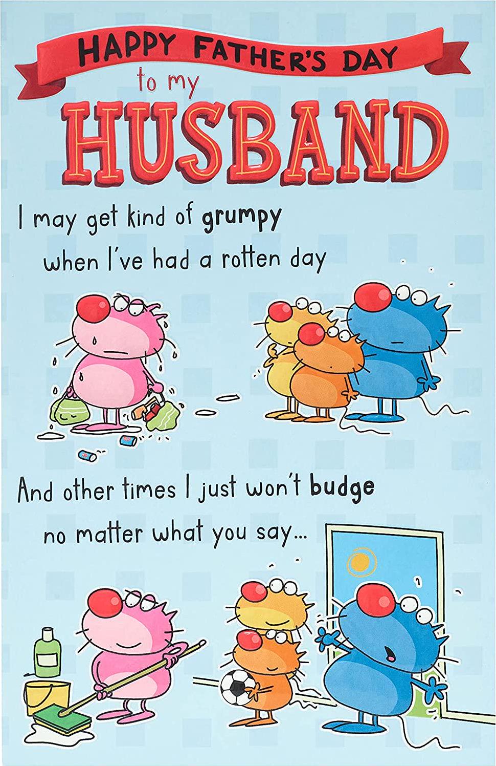 UK Greetings, Father's Day Card - To My Husband Father's Day Card - Funny Father's Day Card - Joke Father's Day Card - Father's Day Card foe Husband