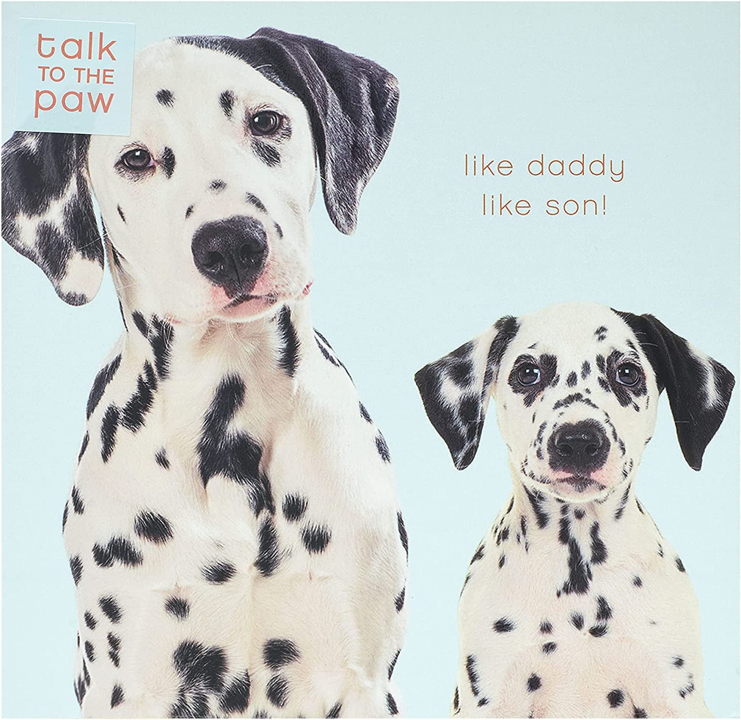 UK Greetings, Father'S Day Card from Son - like Daddy like Son Father'S Day Card - Cute Father'S Day Card - Dalmation Father'S Day Card - Dog Father'S Day Card