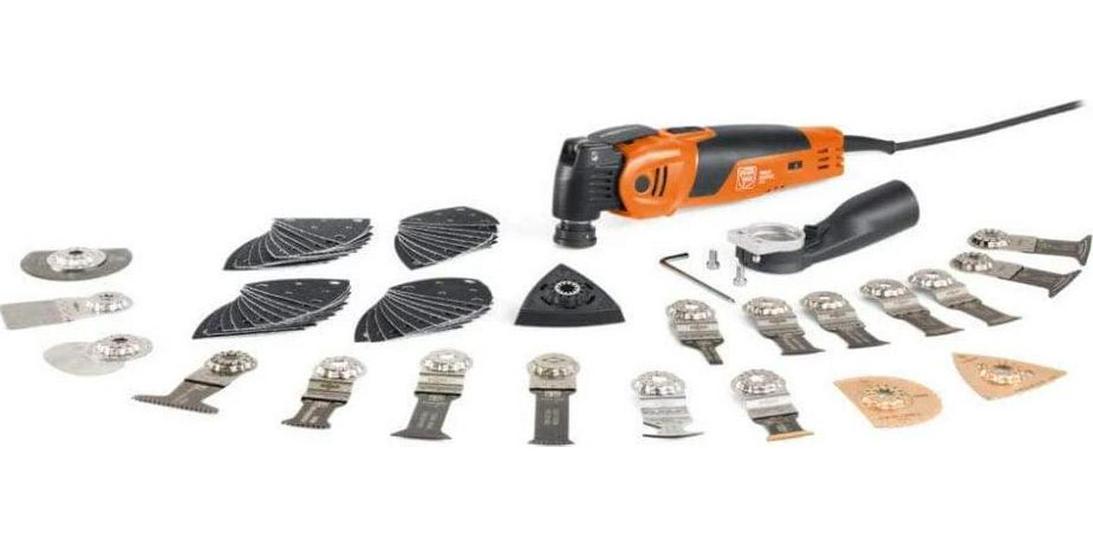 FEIN, Fein 72296861240 MM700Max Top Multimaster Oscillating Multi Tool Set 230V with 60 Accessories