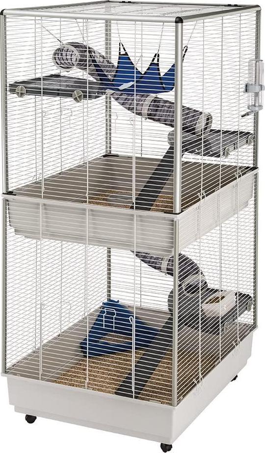 Ferplast, Ferplast Ferret Tower Two-Story Ferret Cage | XXL| Ferret Cage Measures 29.5L x 31.5W x 63.4H - Inches