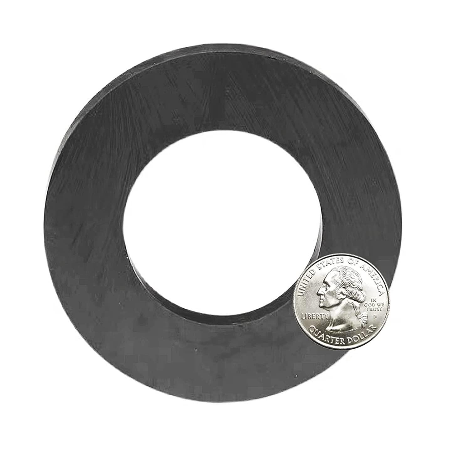 AOMAG, Ferrite Ring Magnet, 4In Dia, Ceramic for Science Experiment