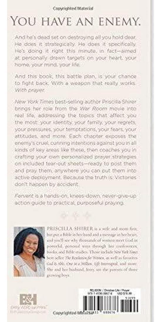 Priscilla Shirer (Author), Fervent: A Woman's Battle Plan to Serious, Specific and Strategic Prayer