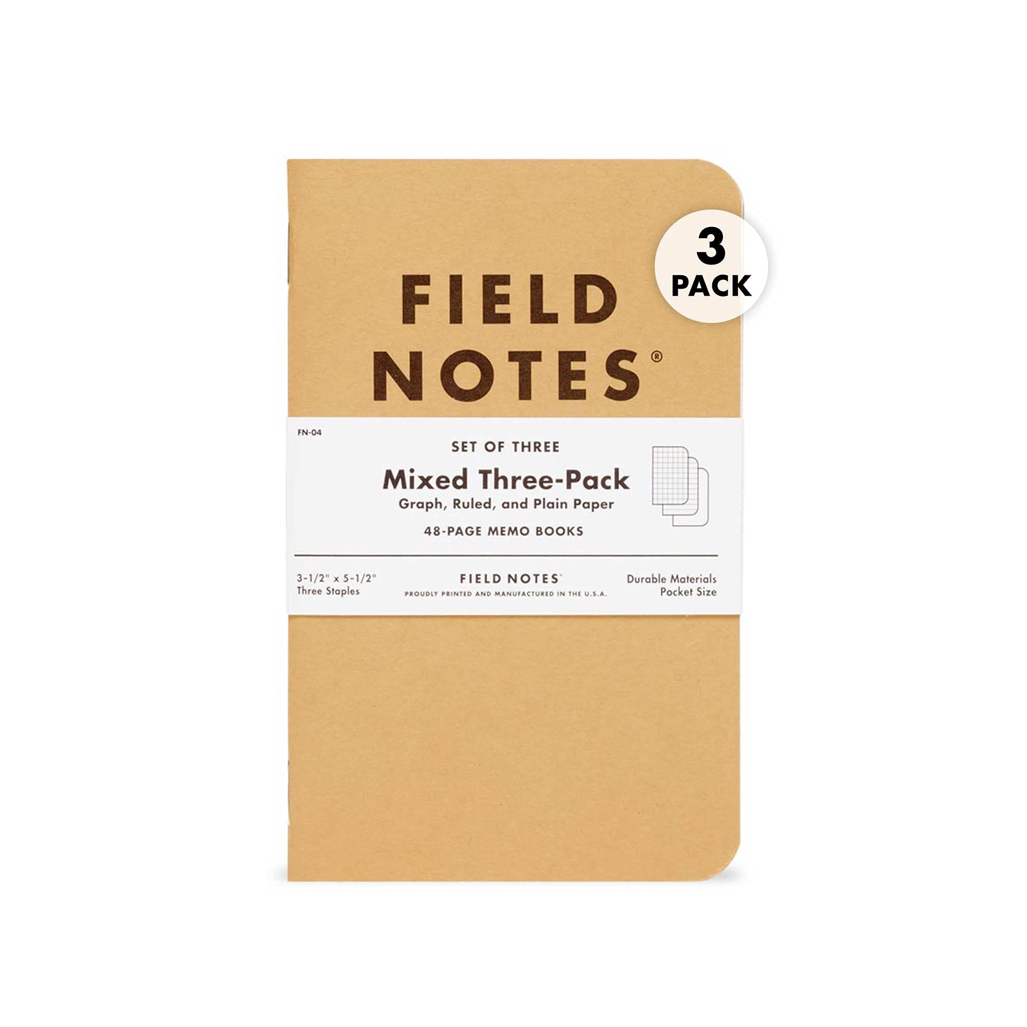 Does Not Apply, Field Notes Memo Book - Mixed (Pack of 3)
