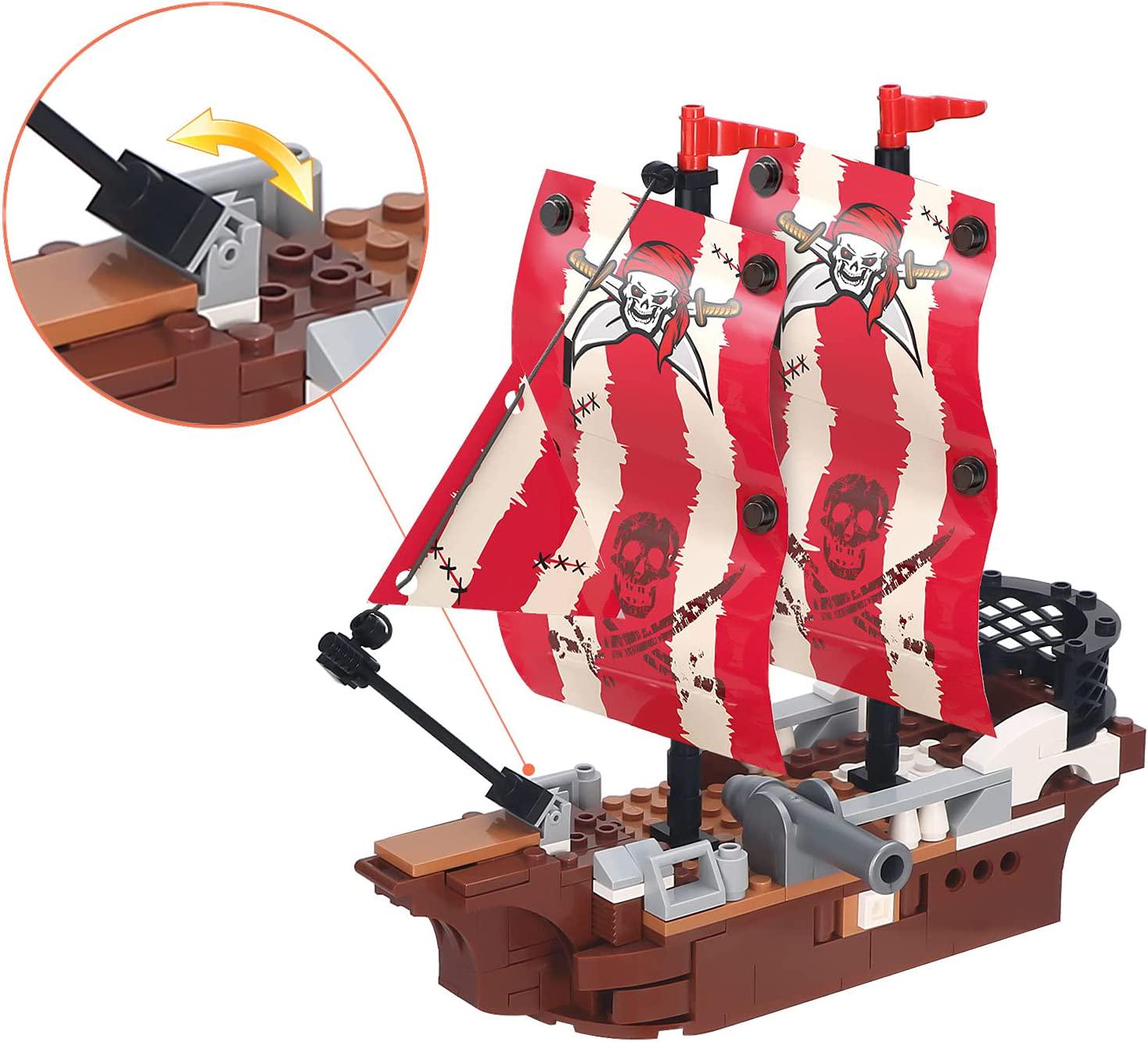 Finebely, Finebely 3 in 1 Pirate Ship Building Set 260 pcs