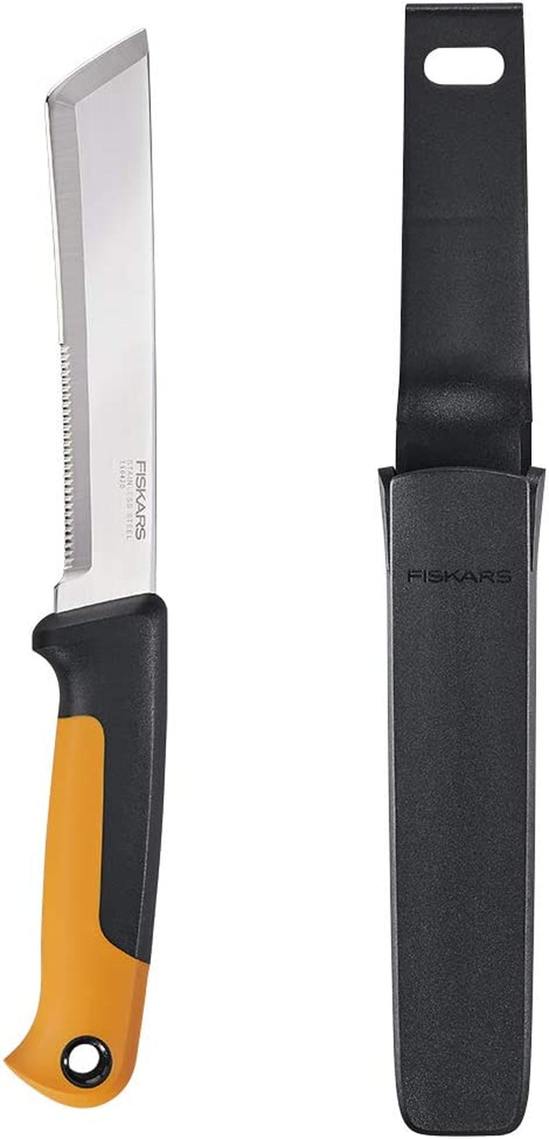 Fiskars, Fiskars 340150-1001 Food Gardening Harvesting Knife, Black/Orange