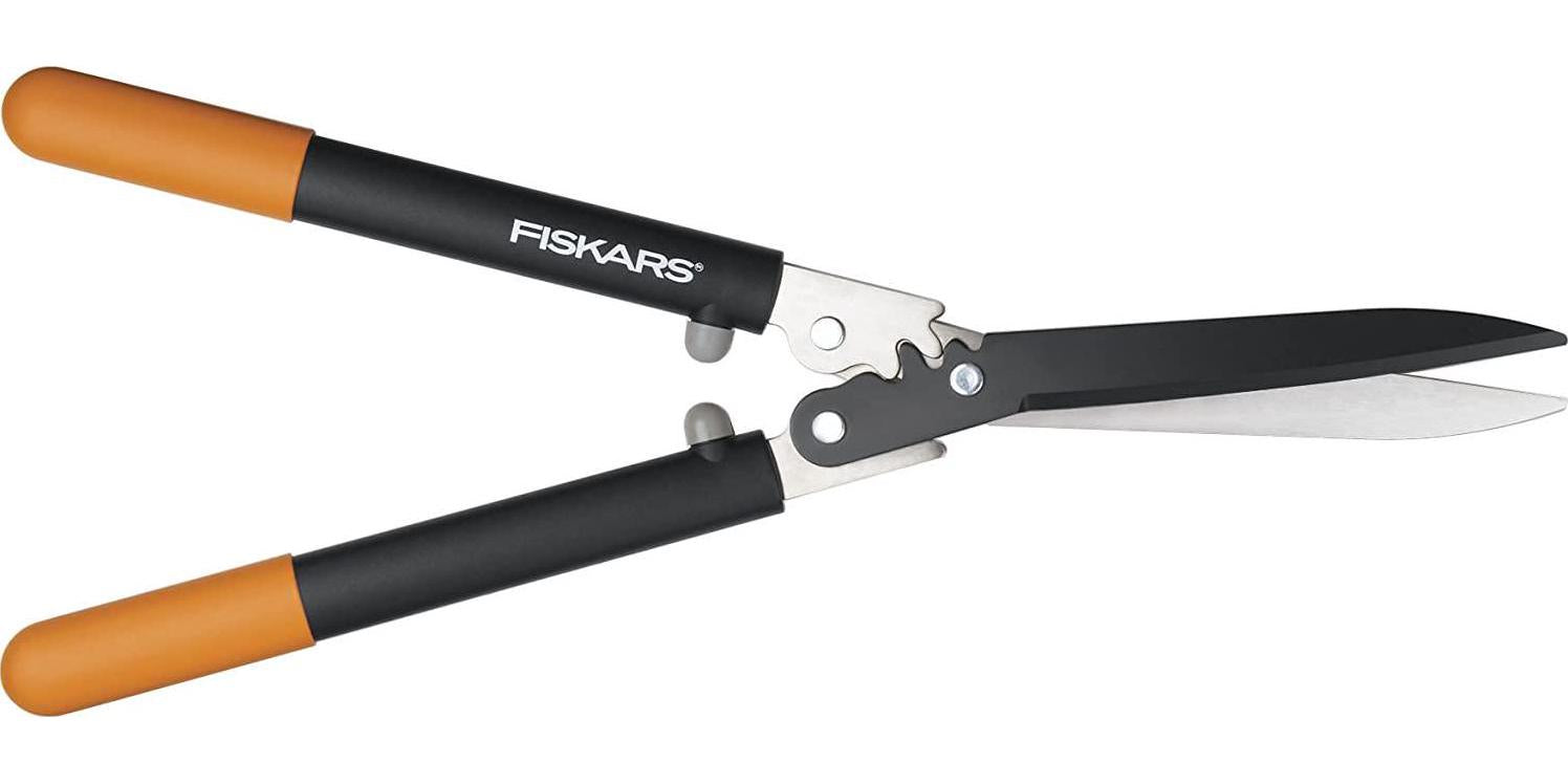 Fiskars, Fiskars 391890-1001 PowerGear Hedge Shears Black/Orange 23 Inch