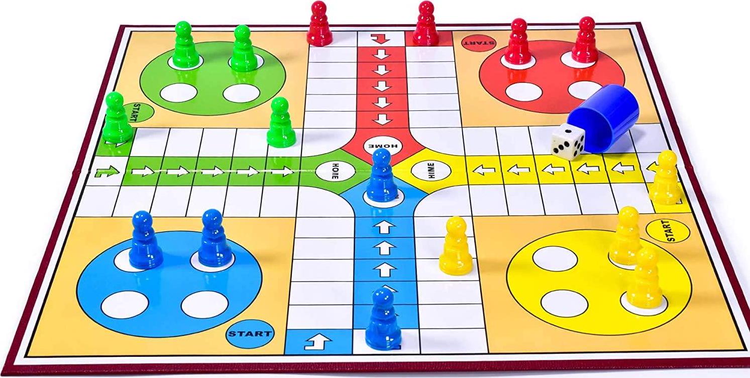 Guilty Gadgets, Folding Ludo Set Traditional Board Games for Adults Kids Beginners Children Indoor Fun Ideal Box Set