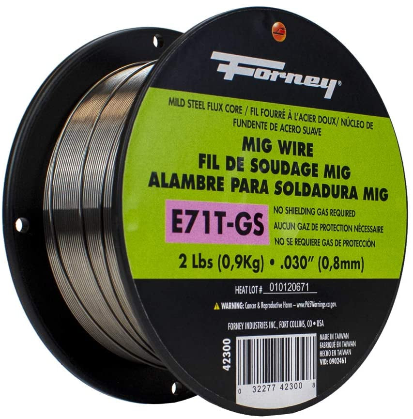 Forney, Forney 42300 Flux Core Mig Wire, Mild Steel E71Tgs.030-Diameter, 2-Pound Spool