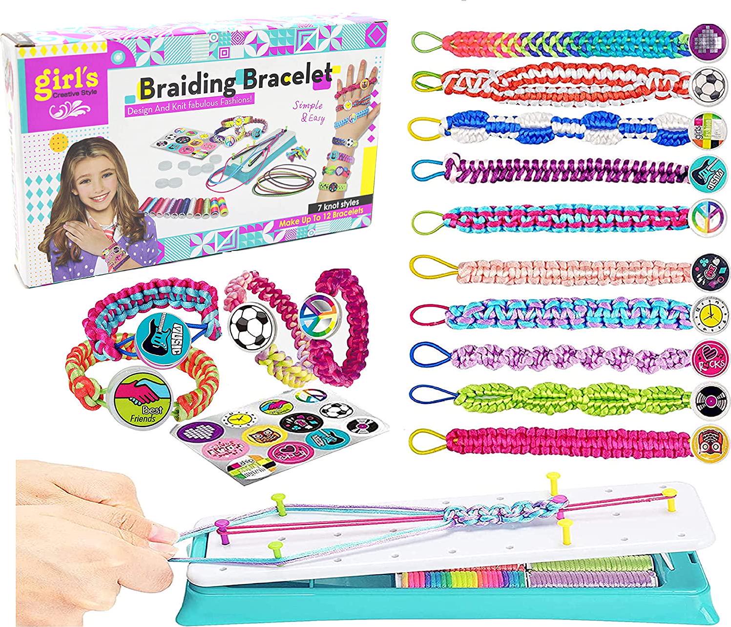 Wakestar, Friendship Bracelet Making kit,Jewelry Making Supplies Beads,Unicorn/Mermaid Crafts Gifts Set for Girls Teens Age 8-12