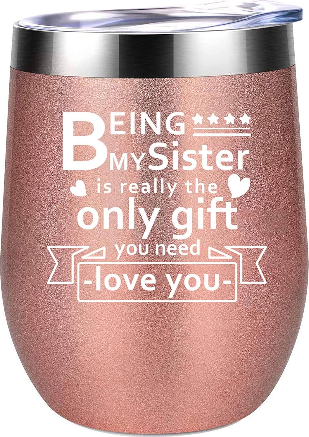 pinata, Funny Sister Gifts - Sister Gifts from Sister, Brother - Christmas, Birthday Gifts for Sister - Soul Sister, Big Sister Gifts, Sisters, Unbiological - Sister Wine Tumbler