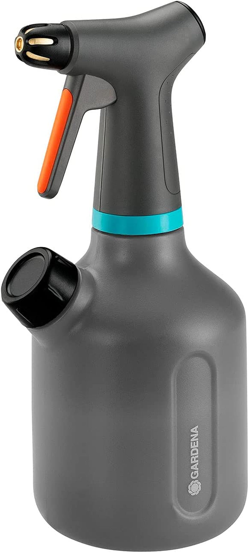 Gardena, GARDENA Pump Sprayer 1 L, Black/Grey/Orange/Turquoise
