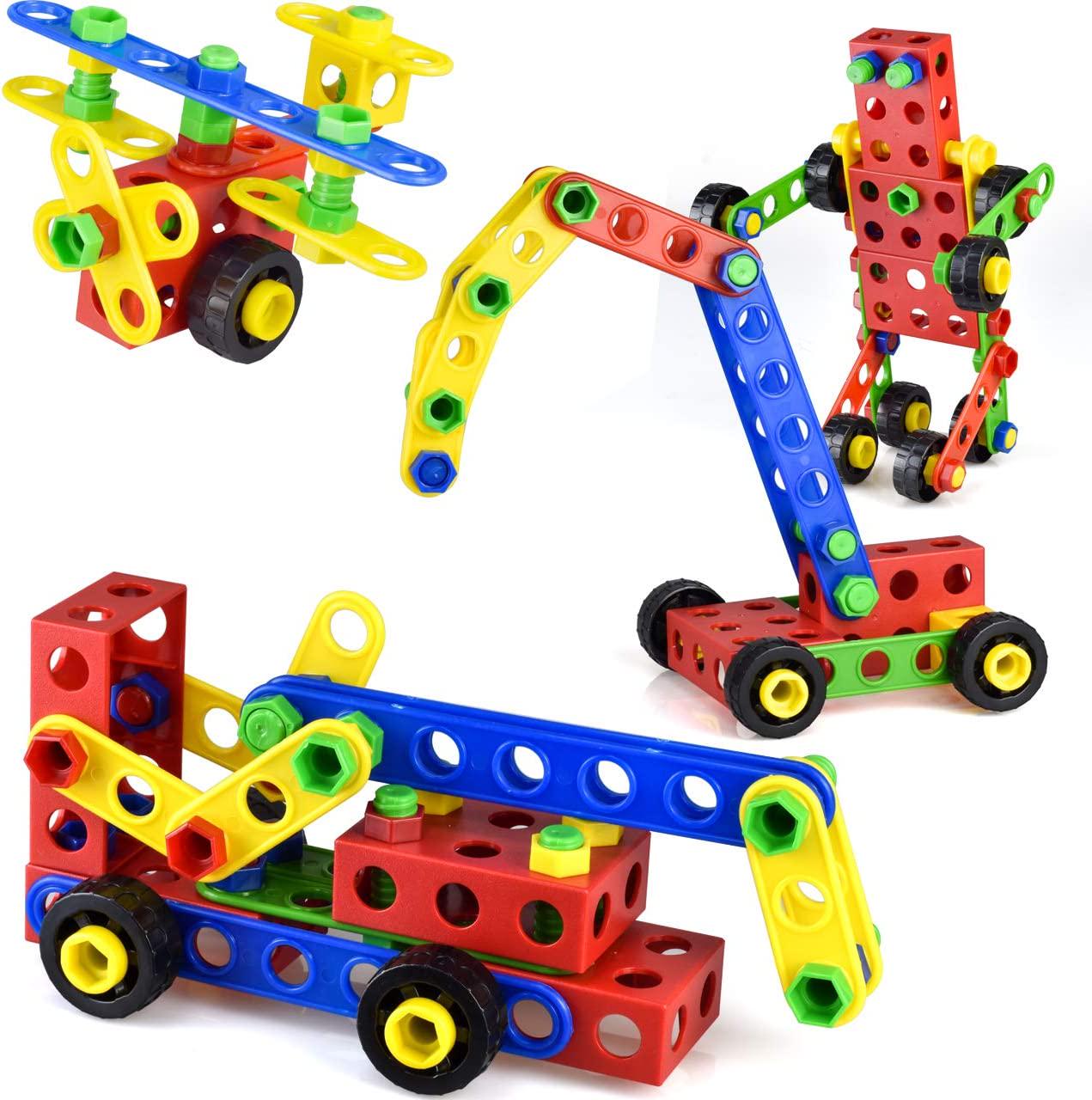 GHIFANT, GHIFANT 150 pcs Construction Building Blocks Preschool Educational Toys DIY Colorful Gifts for Age 3 +