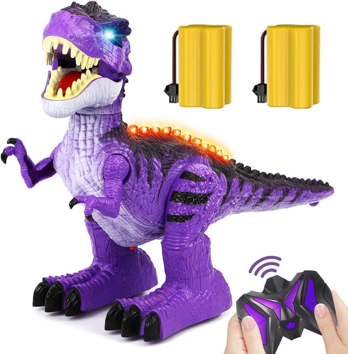 GILOBABY, GILOBABY Remote Control Dinosaur Toys with Light and Sound 2.4Ghz RC Simulation Walking Dinosaur Robot for Kids Boys Girls 3 4 5 6 7 8 9+