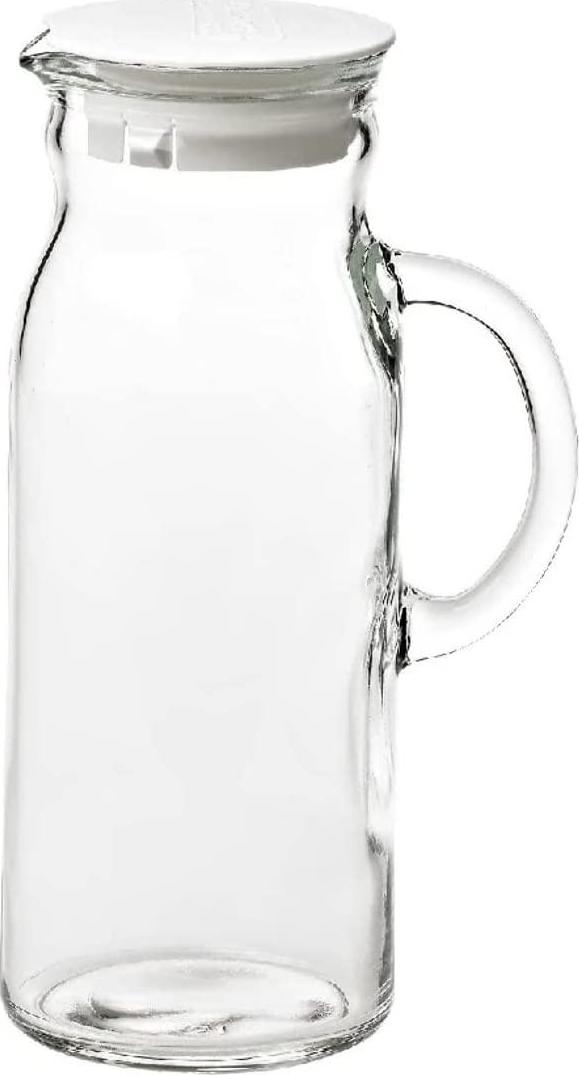 GLASSLOCK, GLASSLOCK Glass Water Jug with Lid, 1000 ml Capacity, Clear