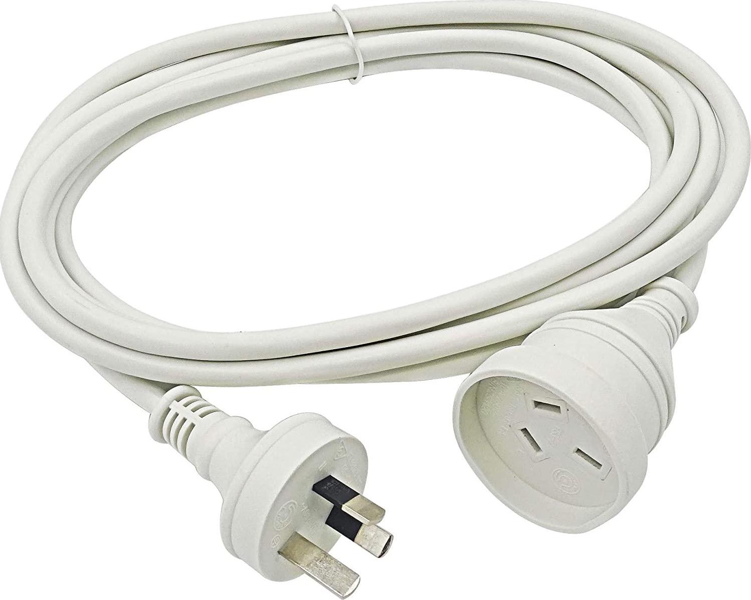 GOLINX, GOLINX 3m Power Extension Cord. 10A/240V/2400W Rated. RCM Approved. White.