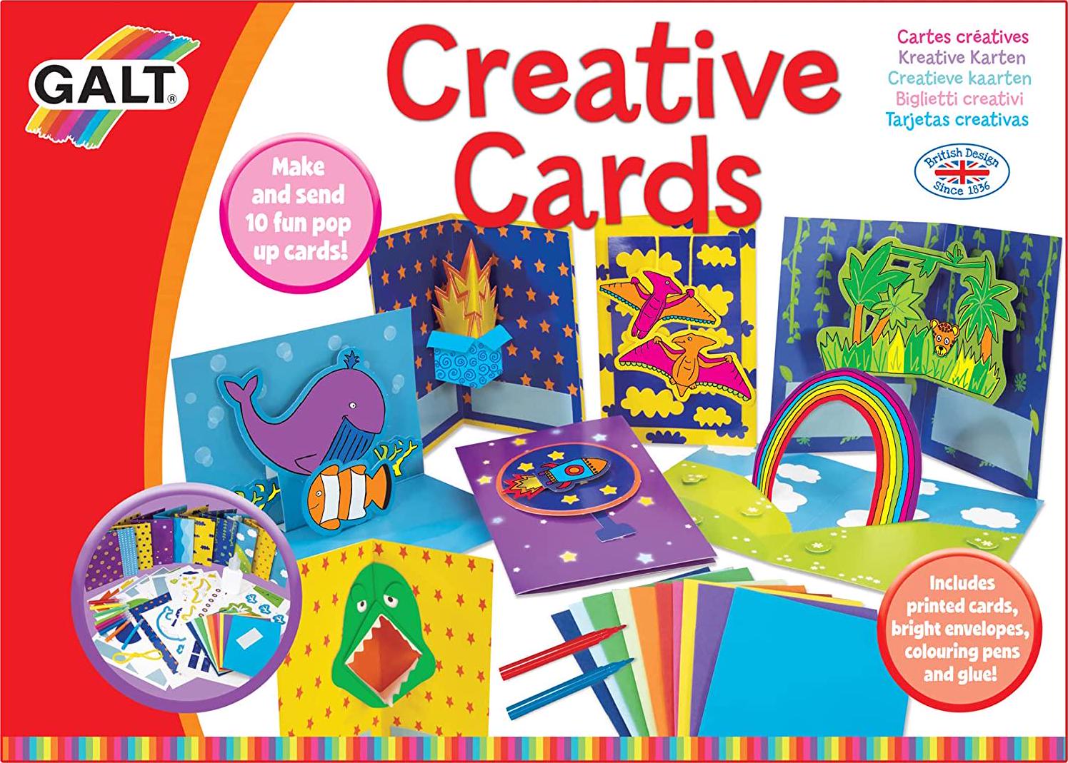 Galt, Galt Toys, Creative Cards, Card Crafts for Kids, Ages 8 Years Plus, Multicolor, 1005425