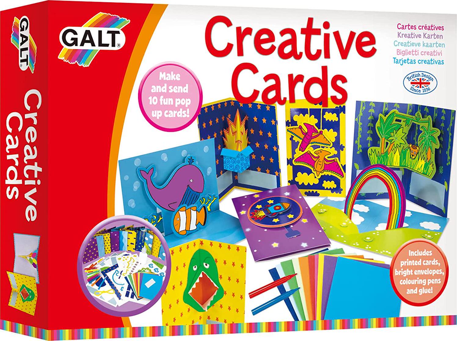 Galt, Galt Toys, Creative Cards, Card Crafts for Kids, Ages 8 Years Plus, Multicolor, 1005425