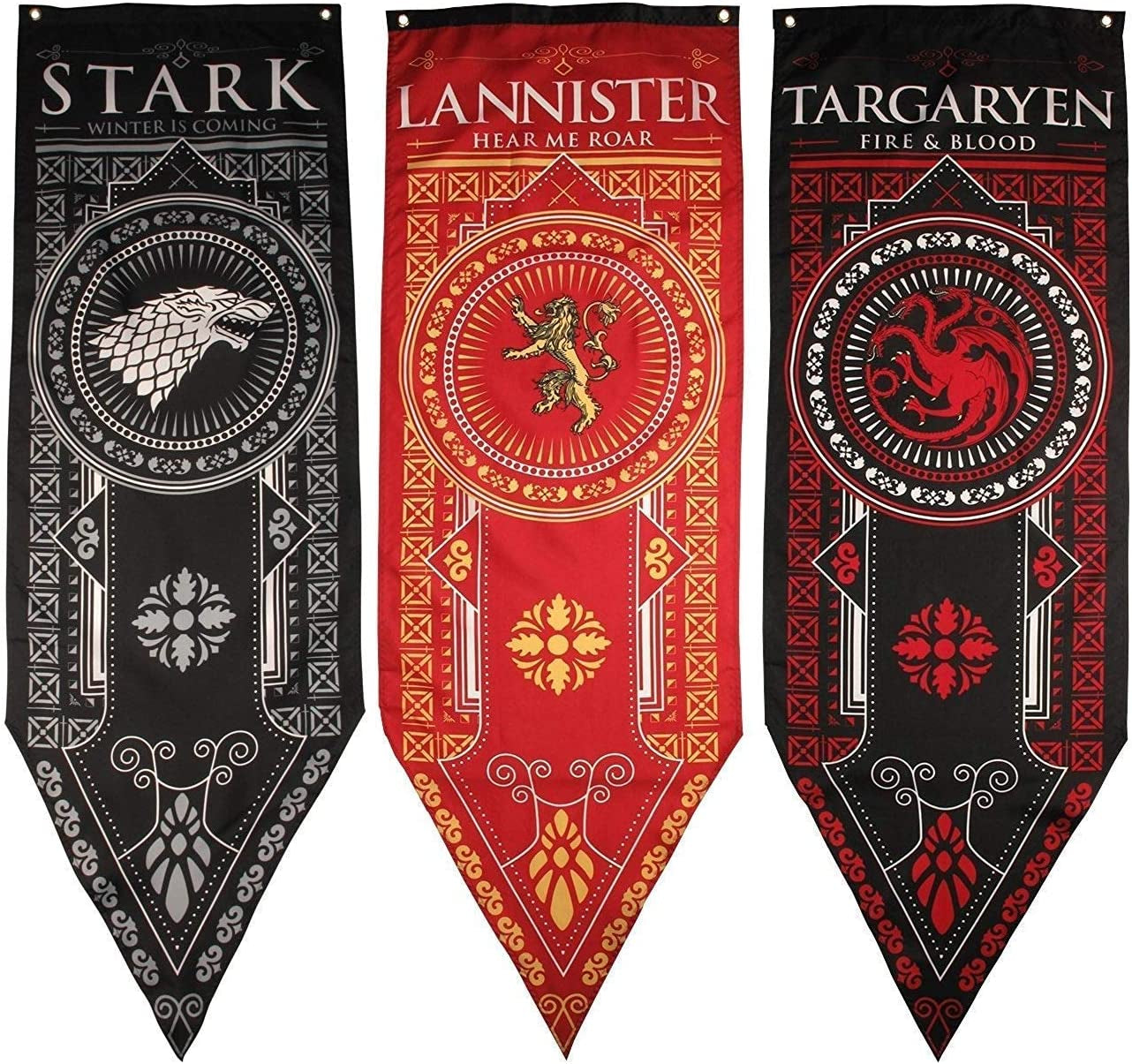 Game of Thrones, Game of Thrones House Banner 3Pk House Stark Targaryen Lannister