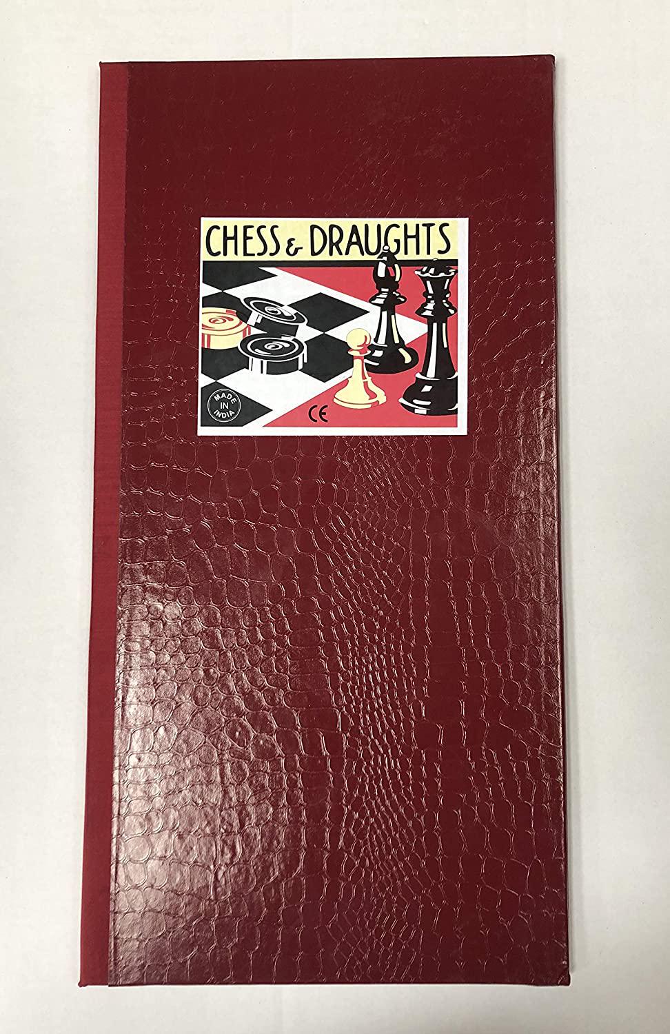 Gamez Galore, Gamez Galore Folding Leatherette Chess and Draughts Board