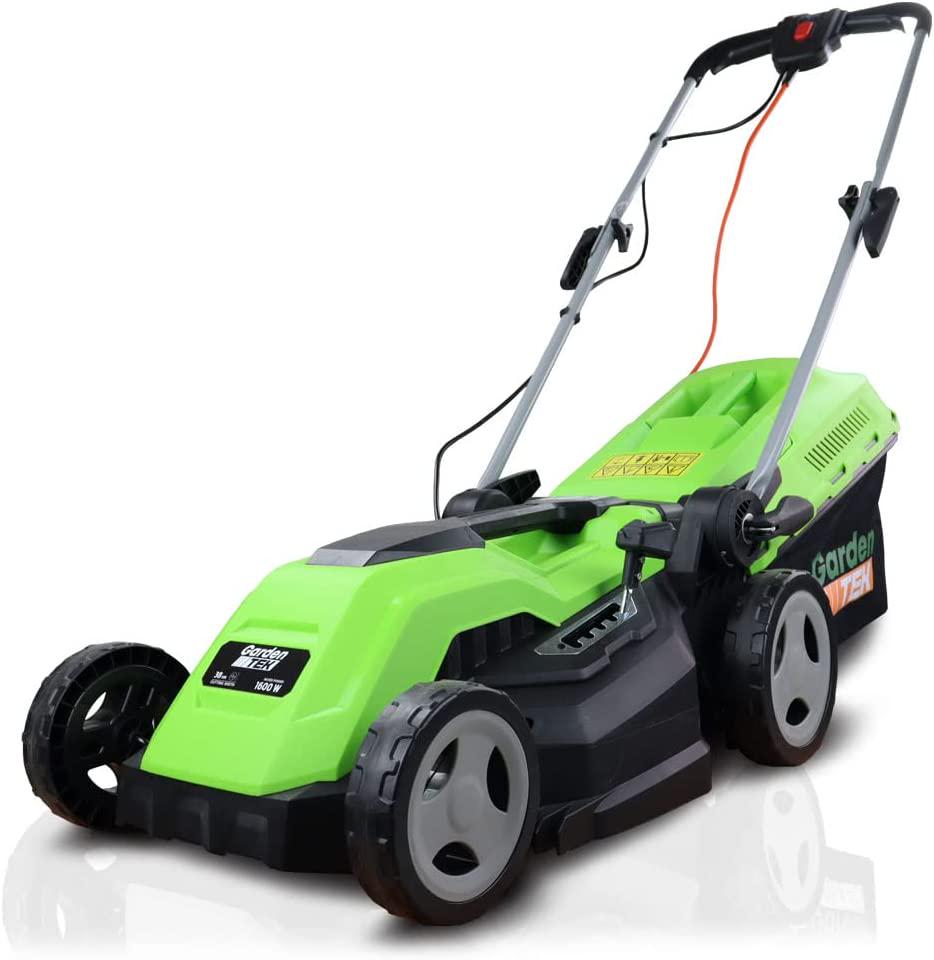 Hyundai, GardenTek 15 /38cm Corded Electric 1600w/230v Roller Mulching Lawn Mower with 2 Year Warranty